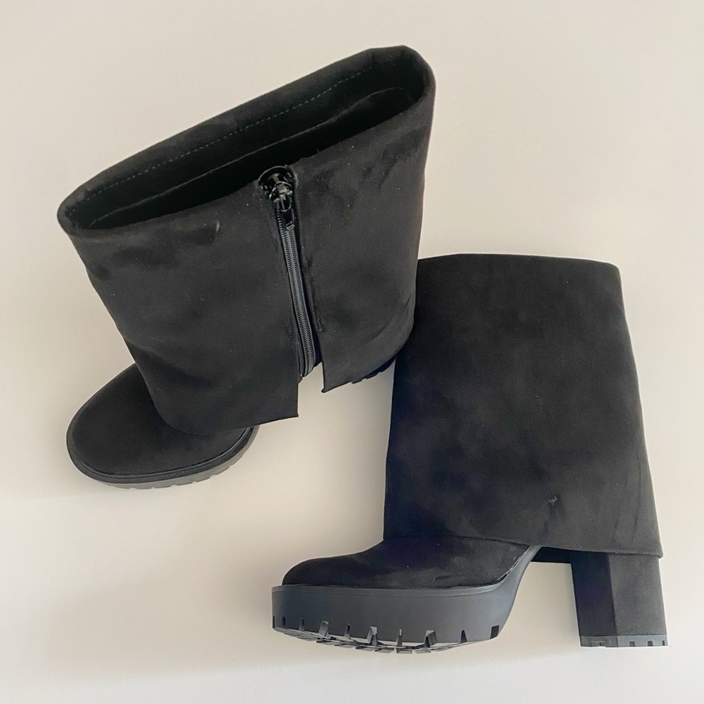 New without box INC Black Heeled Boots for Women